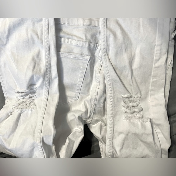 White Distressed Jeans - Picture 3 of 7